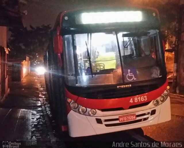 Express Transportes Urbanos Ltda 4 8163 na cidade de São Paulo, São Paulo, Brasil, por Andre Santos de Moraes. ID da foto: 5256592.