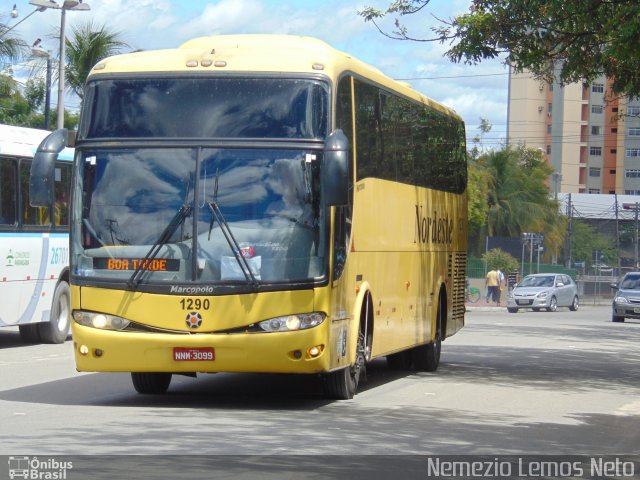 Viação Nordeste 1290 na cidade de Fortaleza, Ceará, Brasil, por Nemezio Lemos Neto. ID da foto: 5260972.