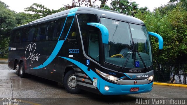 Empresa de Ônibus Nossa Senhora da Penha 52003 na cidade de São Paulo, São Paulo, Brasil, por Allen Maximiliano. Número da foto: #5261286.