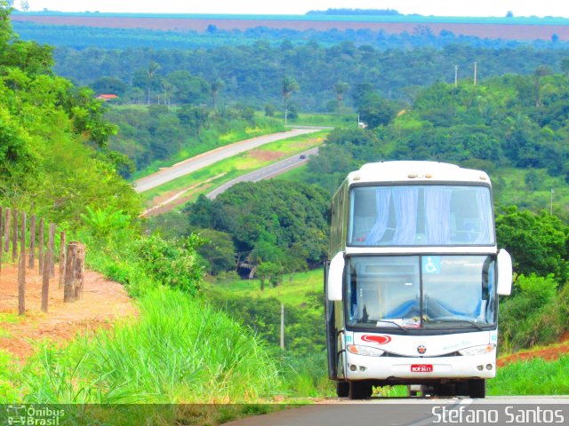 Eucatur - Empresa União Cascavel de Transportes e Turismo 4211 na cidade de Campo Verde, Mato Grosso, Brasil, por Stefano  Rodrigues dos Santos. Número da foto: #5261780.