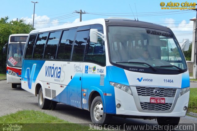 Vitória Transportes 11464 na cidade de Aracaju, Sergipe, Brasil, por Julio Cesar  Barbosa Martins. ID da foto: 5315865.