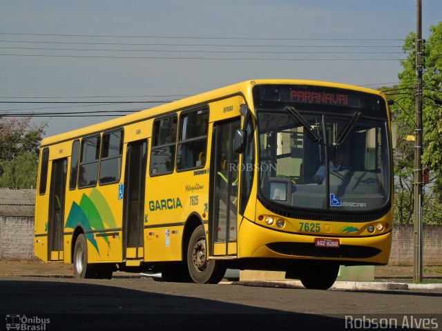 Viação Garcia 7625 na cidade de Paranavaí, Paraná, Brasil, por Robson Alves. ID da foto: 5317516.