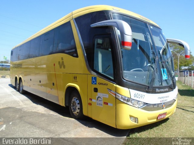 Viação Itapemirim 60597 na cidade de São José dos Campos, São Paulo, Brasil, por Everaldo Bordini. Número da foto: #5337010.