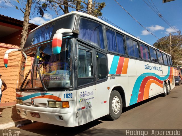 Viação São Miguel Formiga 1020 na cidade de Congonhas, Minas Gerais, Brasil, por Rodrigo  Aparecido. ID da foto: 5338721.