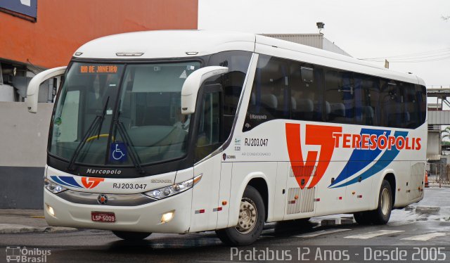Viação Teresópolis RJ 203.047 na cidade de Rio de Janeiro, Rio de Janeiro, Brasil, por Cristiano Soares da Silva. Número da foto: #5337640.