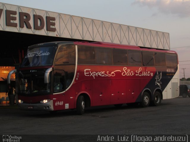 Expresso São Luiz 6940 na cidade de Lucas do Rio Verde, Mato Grosso, Brasil, por André  Luiz. ID da foto: 5338478.