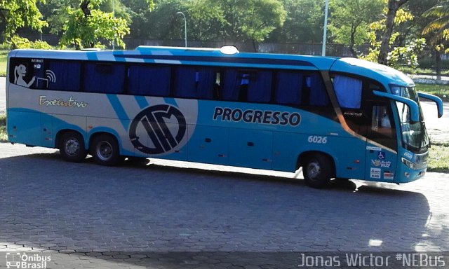 Auto Viação Progresso 6026 na cidade de João Pessoa, Paraíba, Brasil, por Jonas Wictor Florêncio Pereira. ID da foto: 5339048.