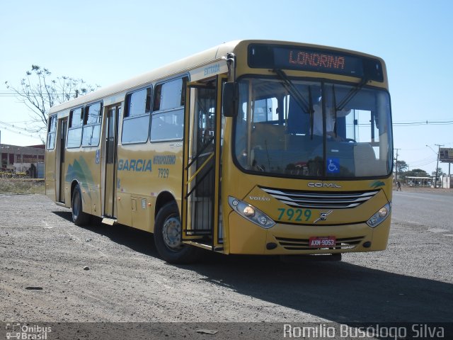 Viação Garcia 7929 na cidade de Rolândia, Paraná, Brasil, por Romílio Busólogo Silva . Número da foto: #5339880.