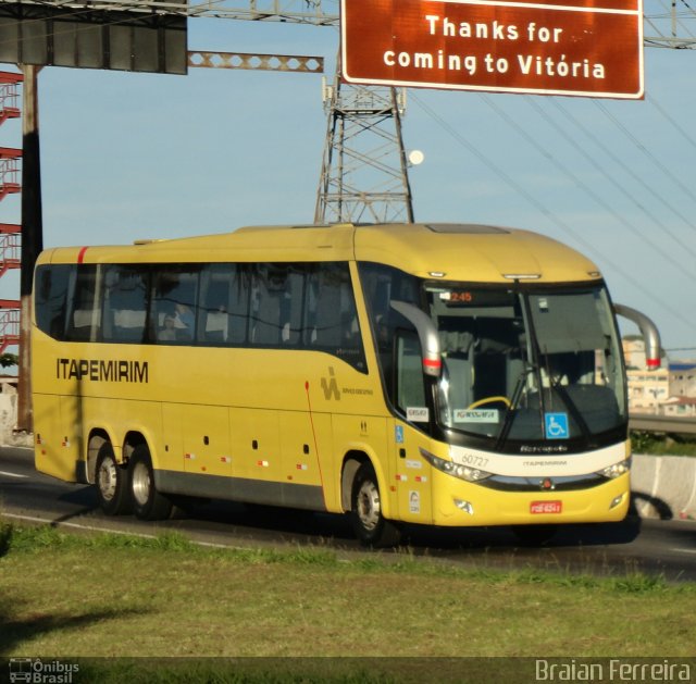 Viação Itapemirim 60727 na cidade de Vitória, Espírito Santo, Brasil, por Braian Ferreira. ID da foto: 5341497.