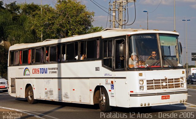 Cristoni Transportes e Turismo 8603 na cidade de São Paulo, São Paulo, Brasil, por Cristiano Soares da Silva. ID da foto: 5341821.