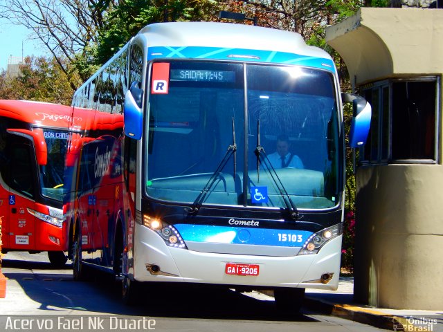 Viação Cometa 15103 na cidade de São Paulo, São Paulo, Brasil, por Raphael José da Silva. Número da foto: #5340772.