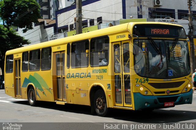 Viação Garcia 7439 na cidade de Maringá, Paraná, Brasil, por ISAAC MATOS PREIZNER. Número da foto: #5343162.
