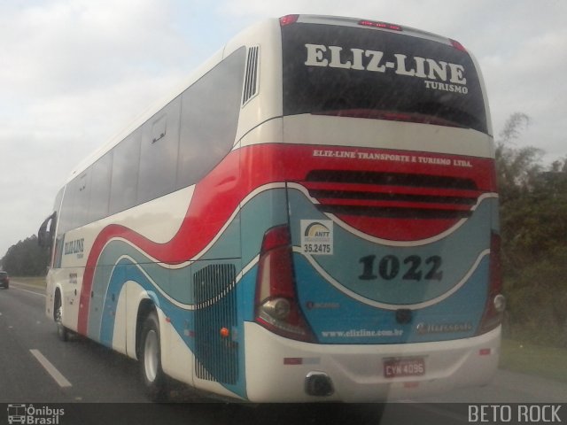 Eliz-Line Transporte e Turismo 1022 na cidade de Barra Velha, Santa Catarina, Brasil, por Alberto Selinke. ID da foto: 5342938.