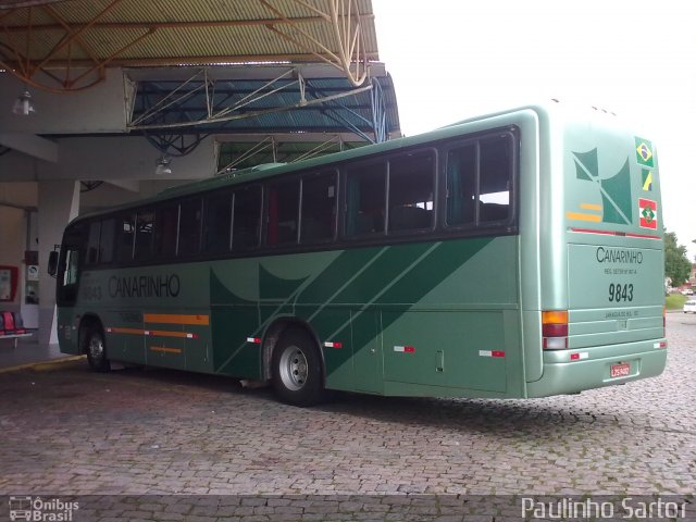Viação Canarinho 9843 na cidade de Joinville, Santa Catarina, Brasil, por Paulinho Sartor. Número da foto: #5342223.