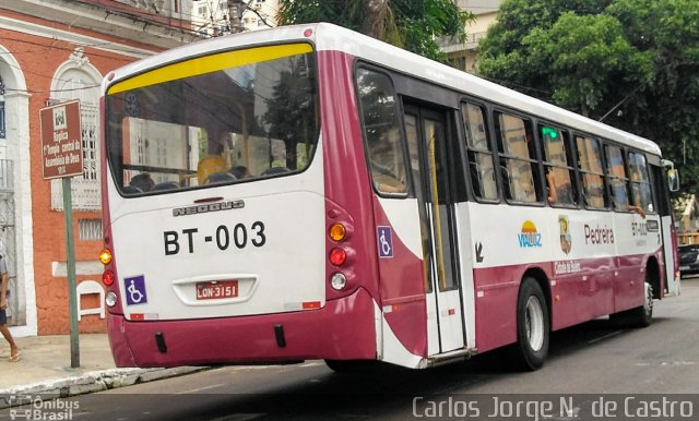 Vialuz Transportes BT-003 na cidade de Belém, Pará, Brasil, por Carlos Jorge N.  de Castro. ID da foto: 5342789.