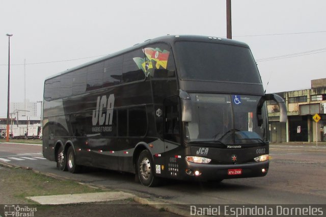 JCA Viagens e Turismo 802 na cidade de Tramandaí, Rio Grande do Sul, Brasil, por Daniel Espindola Dorneles. Número da foto: #5345861.