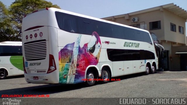 Eucatur - Empresa União Cascavel de Transportes e Turismo 5321 na cidade de Guaíra, Paraná, Brasil, por EDUARDO - SOROCABUS. ID da foto: 5345186.