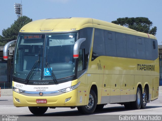 Viação Itapemirim 60597 na cidade de Curitiba, Paraná, Brasil, por Gabriel Machado. ID da foto: 5346165.