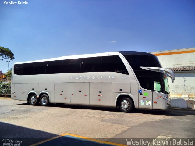 Viação Garcia 7007 na cidade de Sorocaba, São Paulo, Brasil, por Weslley Kelvin Batista. ID da foto: 5347969.