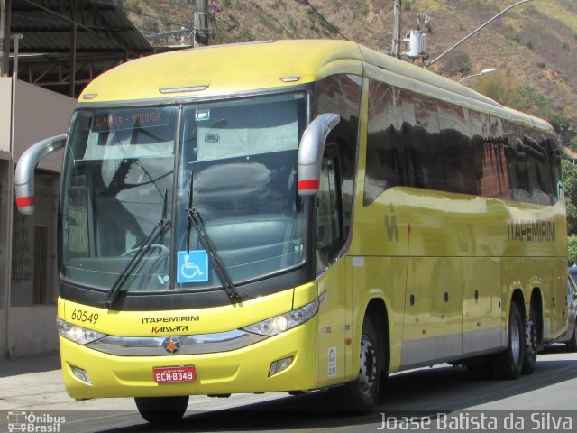 Viação Itapemirim 60549 na cidade de Timóteo, Minas Gerais, Brasil, por Joase Batista da Silva. ID da foto: 5346902.