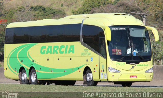 Viação Garcia 7959 na cidade de Aparecida, São Paulo, Brasil, por José Augusto de Souza Oliveira. Número da foto: #5350114.