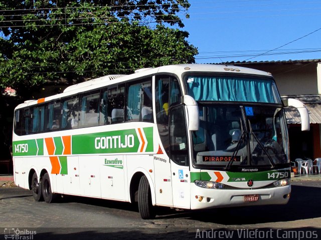 Empresa Gontijo de Transportes 14750 na cidade de Pirapora, Minas Gerais, Brasil, por Andrew Campos. Número da foto: #5351393.