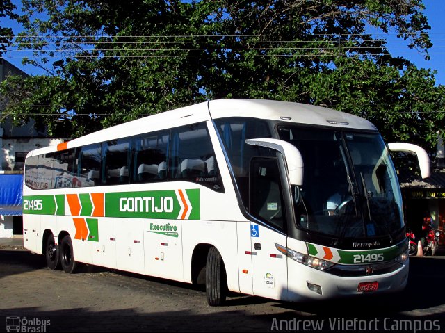 Empresa Gontijo de Transportes 21495 na cidade de Pirapora, Minas Gerais, Brasil, por Andrew Campos. ID da foto: 5351417.