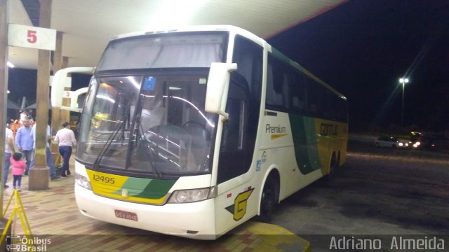 Empresa Gontijo de Transportes 12495 na cidade de João Monlevade, Minas Gerais, Brasil, por Adriano  Almeida. ID da foto: 5351143.