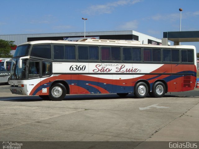 Expresso São Luiz 6360 na cidade de Goiânia, Goiás, Brasil, por Silas Gouvea. Número da foto: #5349178.