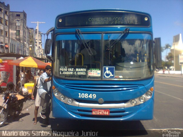 Concessionária Salvador Norte - CSN Transportes 10849 na cidade de Salvador, Bahia, Brasil, por Mario dos Santos Nogueira Junior. Número da foto: #5351289.