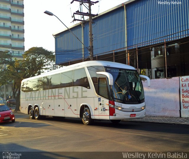 Auto Viação Catarinense 3303 na cidade de Sorocaba, São Paulo, Brasil, por Weslley Kelvin Batista. ID da foto: 5350015.