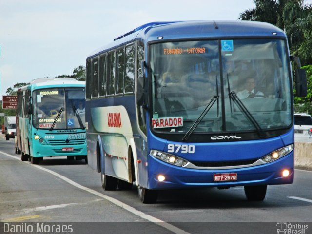 Viação Águia Branca 9790 na cidade de Vitória, Espírito Santo, Brasil, por Danilo Moraes. Número da foto: #5349617.