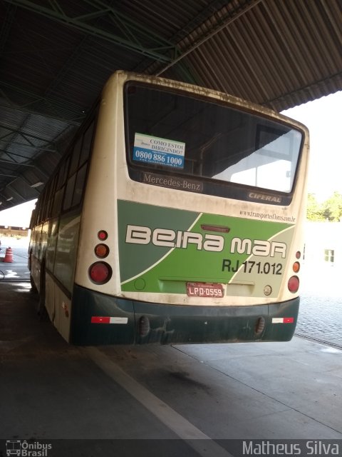 Viação Beira Mar RJ 171.012 na cidade de São João de Meriti, Rio de Janeiro, Brasil, por Matheus Silva. ID da foto: 5353338.