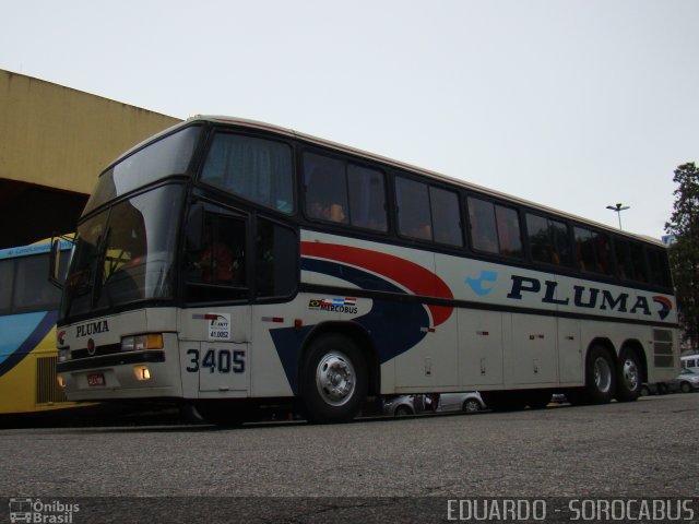 Pluma Conforto e Turismo 3405 na cidade de Sorocaba, São Paulo, Brasil, por EDUARDO - SOROCABUS. ID da foto: 5351974.