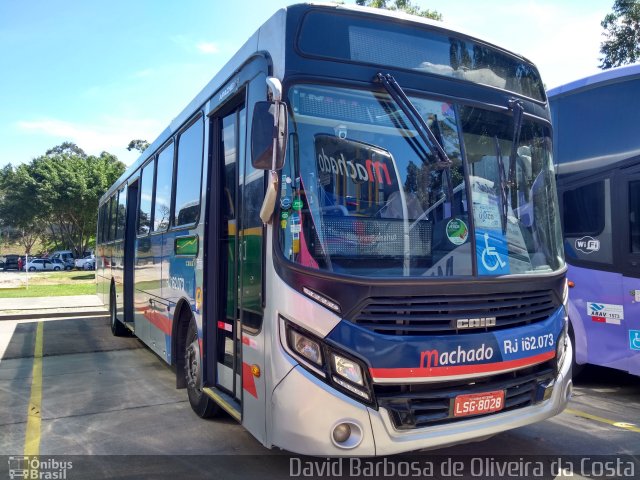 Transportes Machado RJ 162.073 na cidade de Rio de Janeiro, Rio de Janeiro, Brasil, por David Barbosa de Oliveira da Costa. Número da foto: #5352140.