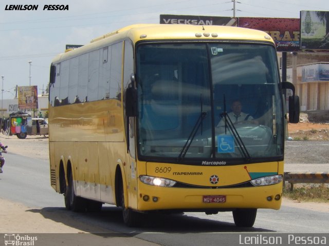 Viação Itapemirim 8609 na cidade de Toritama, Pernambuco, Brasil, por Lenilson da Silva Pessoa. ID da foto: 5352021.