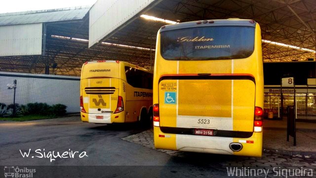 Viação Itapemirim 5523 na cidade de Vitória, Espírito Santo, Brasil, por Whitiney Siqueira. Número da foto: #5352375.
