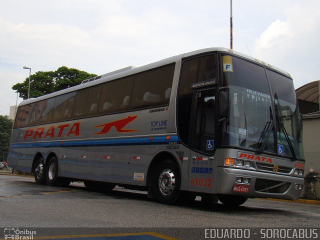 Expresso de Prata 69032 na cidade de Sorocaba, São Paulo, Brasil, por EDUARDO - SOROCABUS. ID da foto: 5351977.