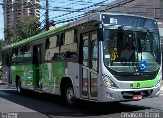 Viação Garcia 8353 na cidade de Apucarana, Paraná, Brasil, por Emanoel Diego.. ID da foto: 5352314.