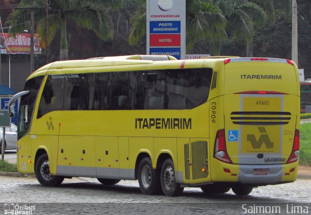 Viação Itapemirim 60603 na cidade de Manhuaçu, Minas Gerais, Brasil, por Saimom  Lima. ID da foto: 5355012.