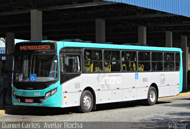 TUSMIL - Transporte Urbano São Miguel 683 na cidade de Juiz de Fora, Minas Gerais, Brasil, por Daniel Carlos  Avelar Rocha. ID da foto: 5355155.