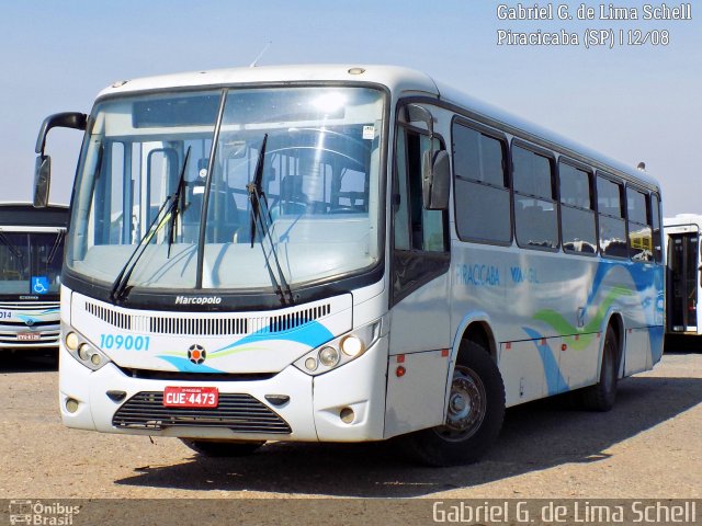 Via Ágil - Transporte Coletivo de Piracicaba 109001 na cidade de Piracicaba, São Paulo, Brasil, por Gabriel Giacomin de Lima. Número da foto: #5354959.