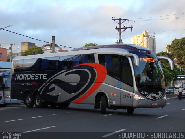 Expresso Nordeste 4730 na cidade de Sorocaba, São Paulo, Brasil, por EDUARDO - SOROCABUS. ID da foto: 5354785.