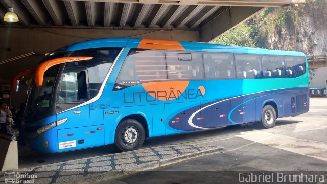 Litorânea Transportes Coletivos 5353 na cidade de Santos, São Paulo, Brasil, por Gabriel Brunhara. ID da foto: 5354798.