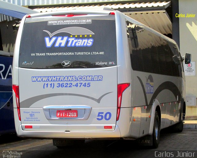 VH Tur Transporte e Turismo 50 na cidade de Goiânia, Goiás, Brasil, por Carlos Júnior. ID da foto: 5357193.