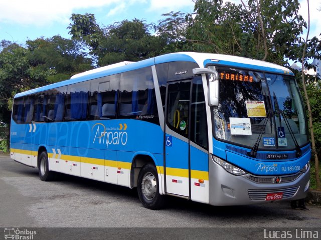 Viação Nossa Senhora do Amparo RJ 186.058 na cidade de Teresópolis, Rio de Janeiro, Brasil, por Lucas Lima. ID da foto: 5357493.