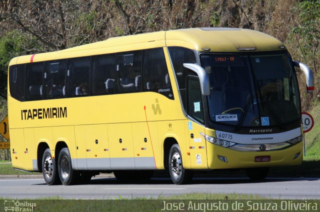 Viação Itapemirim 60715 na cidade de Paracambi, Rio de Janeiro, Brasil, por José Augusto de Souza Oliveira. Número da foto: #5356831.