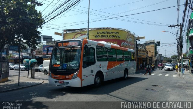 Linave Transportes A03055 na cidade de Nova Iguaçu, Rio de Janeiro, Brasil, por Fabiano Magalhaes. ID da foto: 5356579.