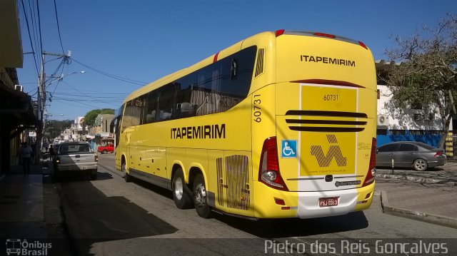 Viação Itapemirim 60731 na cidade de Macaé, Rio de Janeiro, Brasil, por Pietro dos Reis Gonçalves . ID da foto: 5357626.