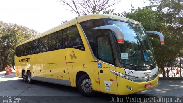 Viação Itapemirim 60561 na cidade de São Paulo, São Paulo, Brasil, por Julio Medeiros. ID da foto: 5357162.